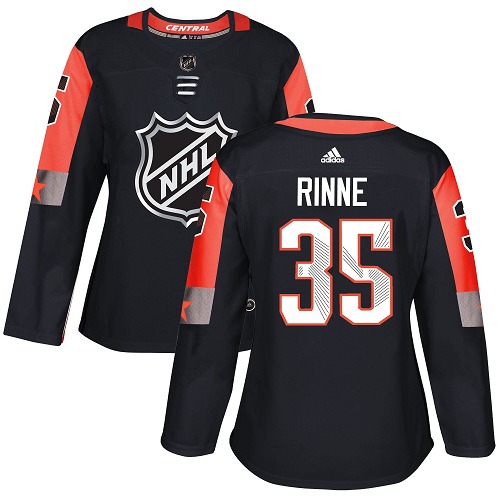 Adidas Nashville Predators #35 Pekka Rinne Black 2018 All-Star Central Division Authentic Women Stitched NHL Jersey